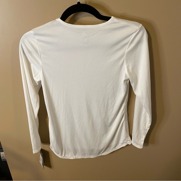 NWT White Girls Adidas Long Sleeve Shirt - Picture 7 of 7